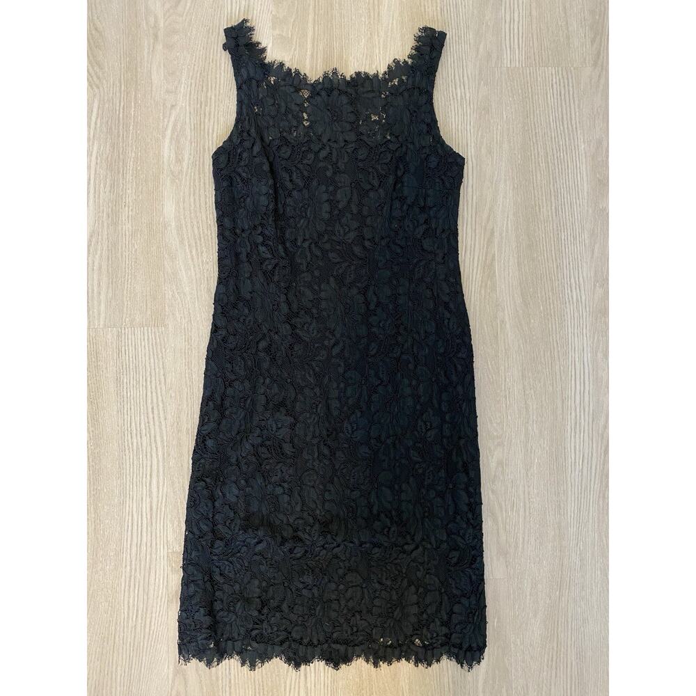 Paola Quadretti silk lace Sleevelessâ Dress Black Designer luxury
